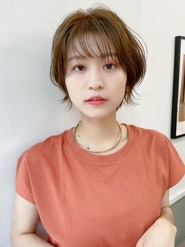 ハニーシブヤ(HONEY shibuya) 【HONEY渋谷】ふんわり大人ショート×ミルクティーベージュ