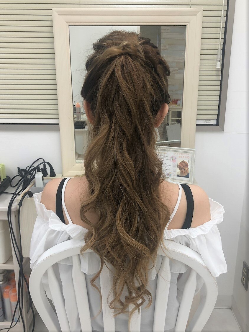 長さ出しポニーテール：L128390084｜リサ 恵比寿(risa.)のヘアスタイル