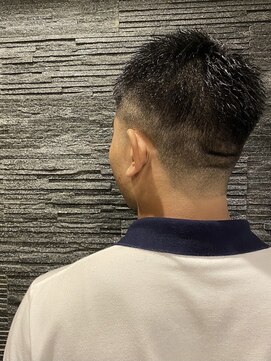 ヒロギンザ 恵比寿店(HIRO GINZA) ツーブロックビジネスショートフェードかき上げコンマヘア