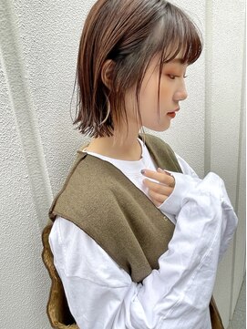 レトン 銀座(leton) 美髪/ホワイトグレージュ/大人かわいい/こなれミディ[銀座]