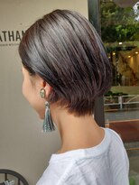 ナタン 自由が丘(NATHAN)&nbsp;フェザーバング×こなれヘア×ウェットヘア