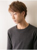 長めバング×ハイライトカラーソフトツーブロックM