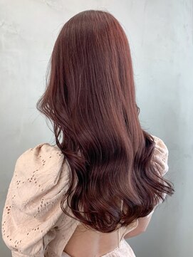 アルバム 銀座(ALBUM GINZA) ピンクブラウン_外ハネボブセクションカラー_ba393181