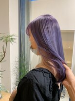 アチーブリス(achieve Liss)&nbsp;ハイトーンパープルカラー寒色系 ストレートロング