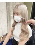#ホワイトベージュ#ハイトーン#ギャル#プルエクステ#10代#20代