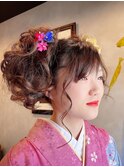 ヘアメイク/袴着付け