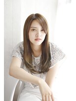 シュシュット(chouchoute)&nbsp;斜めバングデザインカラーシルキーベージュグレージュカラー/013