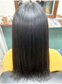 20代30代大人可愛い髪質改善艶感ストレート透明感セミロング