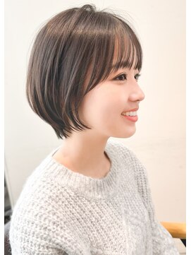 ルエ(rue) レイヤーカットマッシュショートボブウルフカット韓国◎前髪あり