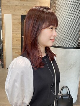 ベイショア(Bay Shore NY) レッドオレンジ/レイヤーカット