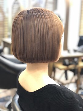 月と星 髪質改善カラー×ボブ