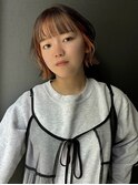 【  ボブ × インナー × オレンジベージュ 】 浅野美紀