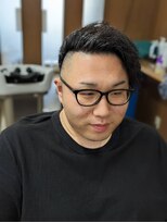 グラスヒビキ ツーブロックツイストパーマ