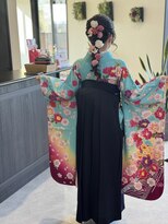 ビジョルノ つくばみどりの店(Begiorno)&nbsp;ポニーテール編みおろし三つ編み褒められる♪