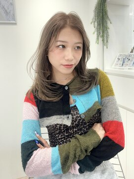 オニキス(ONYX) ブリーチカラー×ミルクティーカラー【aya指名】