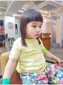 キッズカット/オン眉ぱっつん前髪カット/キッズスペース/子連れ