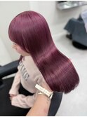 12670髪質改善ホワイトピンクラベンダーミルクティーストレート