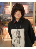 △癖毛風パーマレイヤーパーマウルフパーマグランジパーマ