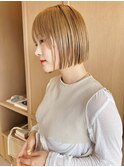 【ROAMER　Style】ストレートハイトーンボブ