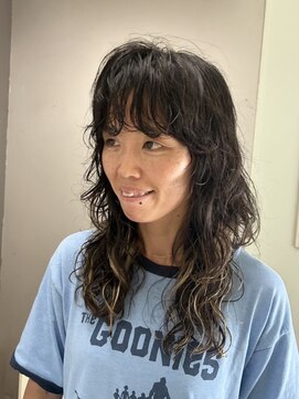 ピエドプールポッシュ(PiED DE POULE POCHE) しっかりウェーブパーマ