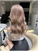 ミディアムヘア暗めカラー/デザインカラー/フェイスフレーミング