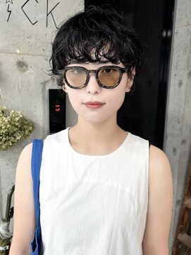 シック(sick) マッシュショートパーマ【福岡 パーマ デジタルパーマ 髪質改善