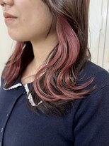 サクラ 岐阜(SAKURA) 仕事や学校で隠せるバレないインナーカラーピンク