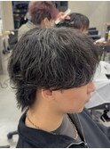 シャドウパーマ×ラウンドマッシュ