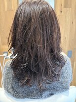 ベルベットヘア 千早店(Velvet hair)&nbsp;ウルフレイヤー×アッシュグレージュカラー【能都佳代子】