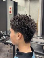 メンズサロンドットリアン(dot. lien)&nbsp;テーパーフェードスパイキーショートスパイラルパーマ