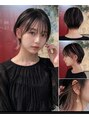 プティ ボワ(Petit bois)&nbsp;丸みのあるスタイルにインナーカラーピンク