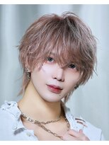 リップス 吉祥寺店 (LIPPS) ミルクティーベージュミディアムマッシュウルフ