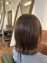 グランミリ(Grand mm) 顔まわりレイヤー艶髪ミディアム