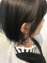 ボブ×パープルインナーカラー