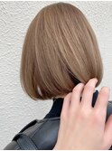 【 milktea beige bob 】
