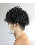ツイストスパイラル マッシュ ツーブロック