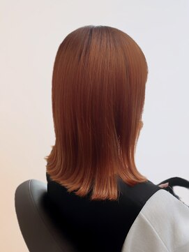 ヘアープロデュース ラピセット 松山(Lapset) 透明感抜群♪ダブルカラーブリーチハイトーンオレンジベージュ