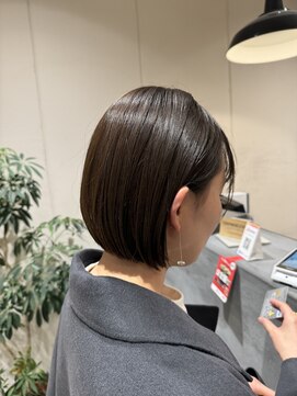 レックスヘアーインターナショナル(ReX HAIR INTERNATIONAL) 【山嵜　栞】ぱつっとボブ×くすみブラウンカラー