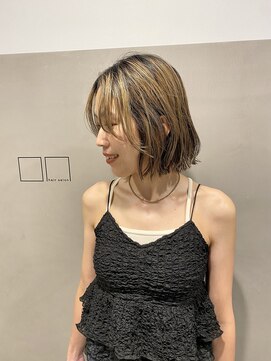 オン(ON) くせ毛を活かした無造作ボブ◎