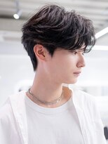 ハバナ 立川(HAVANA)&nbsp;韓国マッシュダークアッシュニュアンスパーマメンズカット黒髪