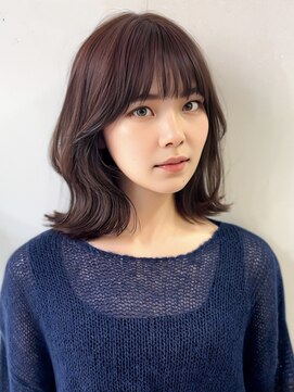 ミレバイジェニー (mirae by geny) ウェーブミディアム韓国ヘアs