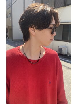 ヴィンス(vince) センター分け/フェザーパーマ/韓国メンズ