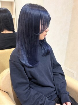 アンククロス 青山店(ANKH CROSS) ロアバージンエクステ/ブルーカラー/レイヤー