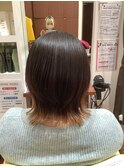 20代30代40代グラデーション無造作レイヤーミディアム