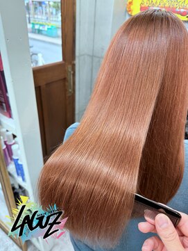 ラグズ 茅ヶ崎(LAGUZ) シルキーピンクベージュロング