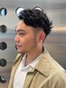 【メンズ】カット&頭皮に優しいパーマ&水素スパ