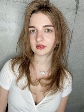 クーエフー(coo et fuu) 大人かわいいレイヤーロングベージュグレージュ春夏カラー