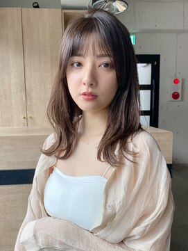 エトラ 渋谷店(etora) 小顔 前髪 レイヤーカット 暗めカラー デザインカラー"