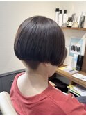 襟足スッキリショート×ブラウンカラー【カミケンアジト/福島】