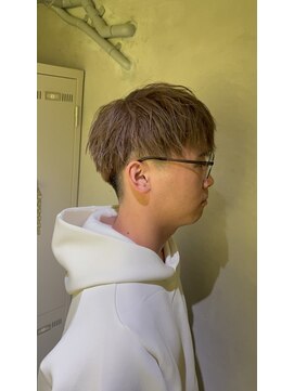 croix deux ケアブリーチ/ブリーチ/ダブルカラー/ハイライト【クロワ ドゥ】 【メンズ】ミルクティーベージュ